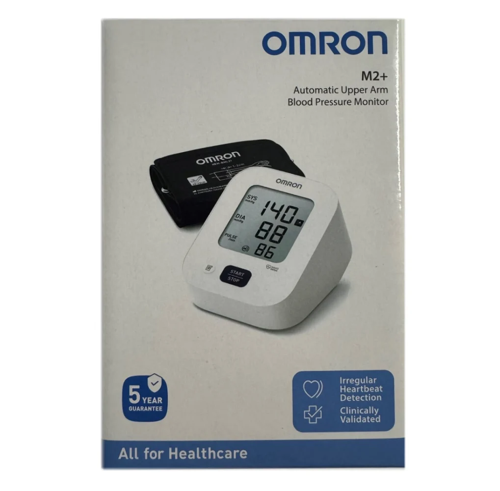 Omron M2+, nadlaktni merilnik krvnega tlaka (1 merilnik)